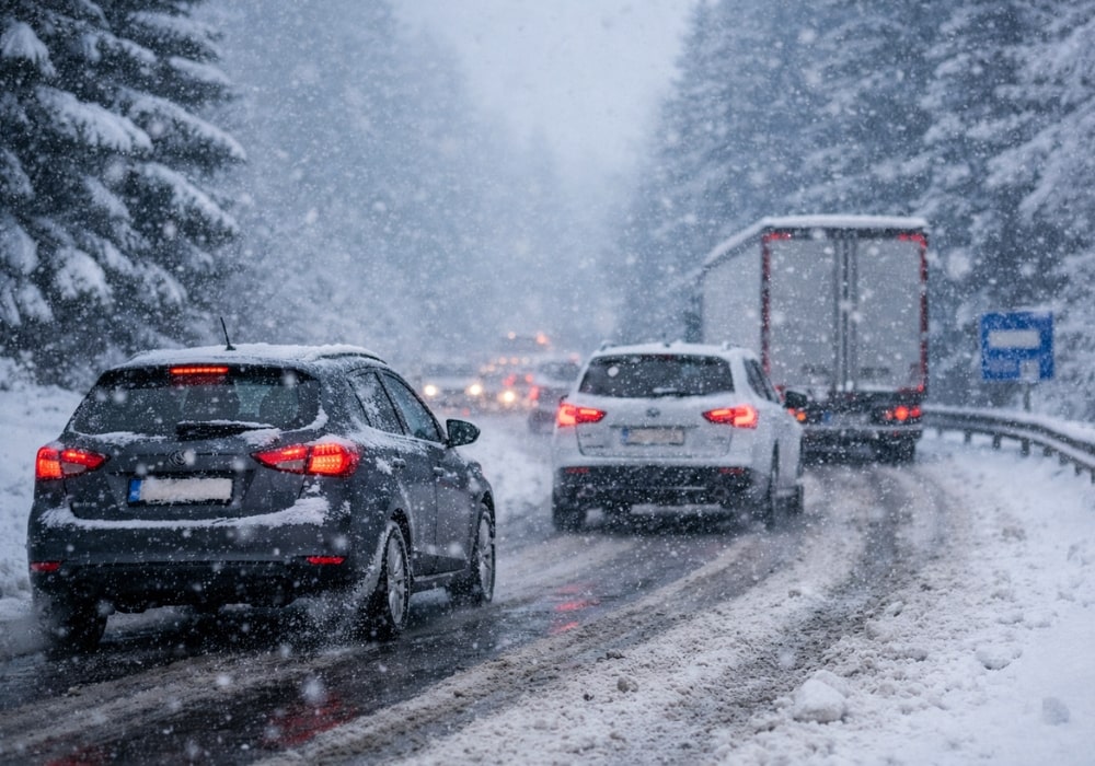 Stanje na cestama danas: Balkan 2026 (snijeg, poledica, granice)